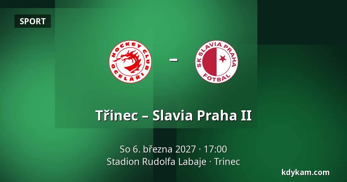 Třinec – Slavia Praha II — Stadion Rudolfa Labaje, Trinec
