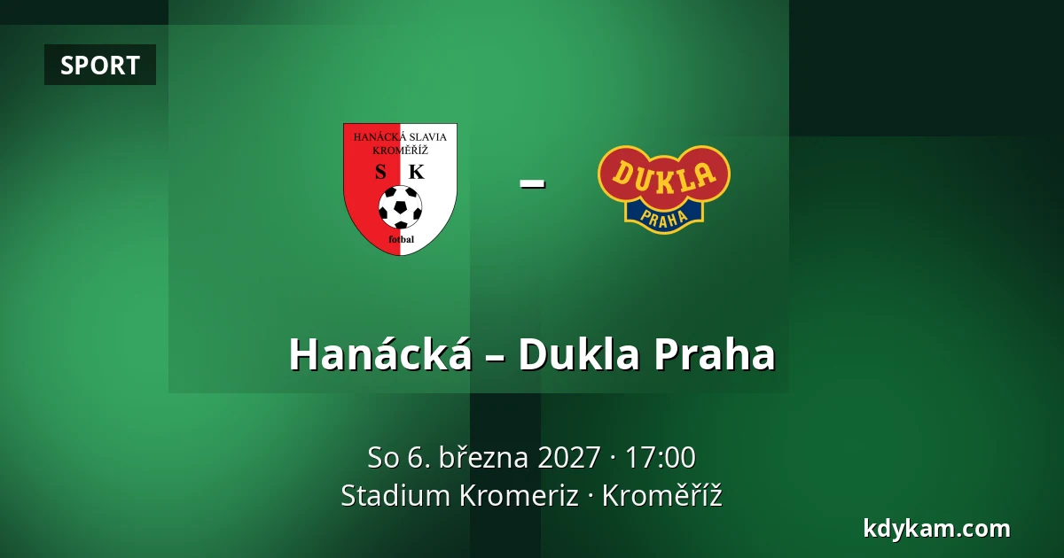 Hanácká – Dukla Praha — Stadium Kromeriz, Kroměříž