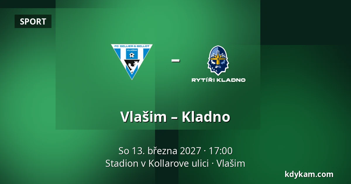 Vlašim – Kladno — Stadion v Kollarove ulici, Vlašim