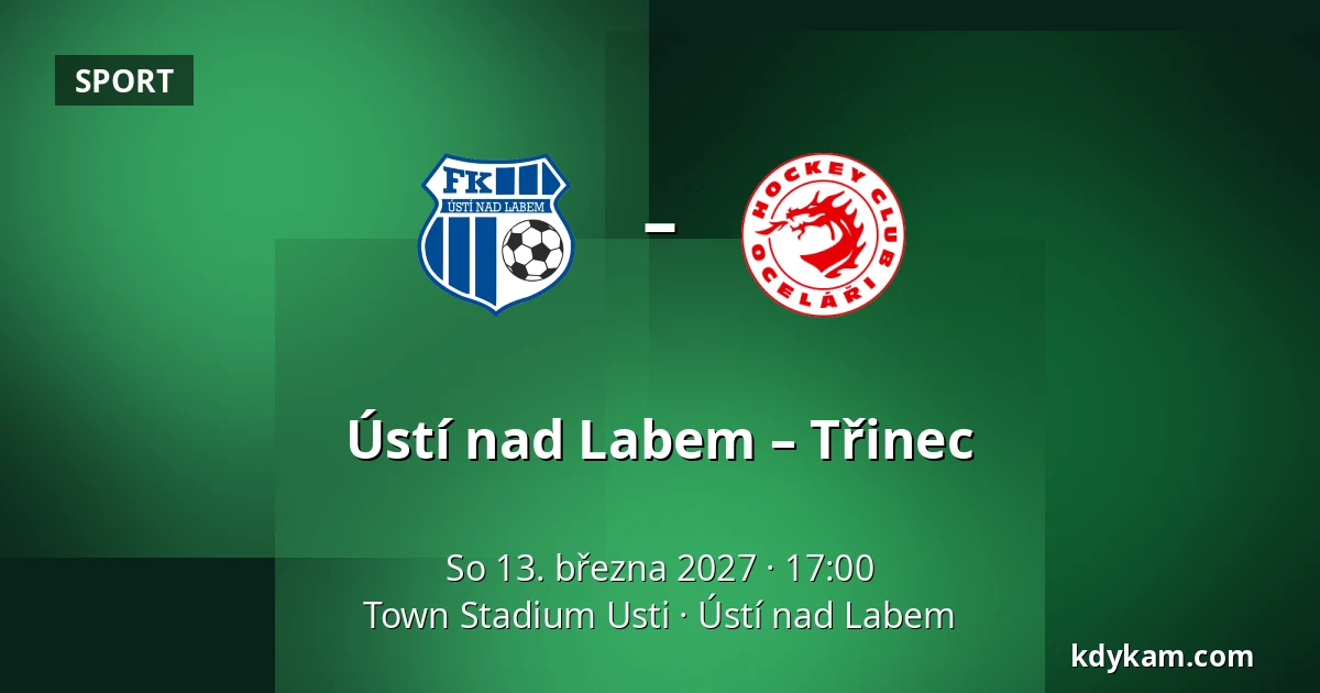 Ústí nad Labem – Třinec — Town Stadium Usti, Ústí nad Labem