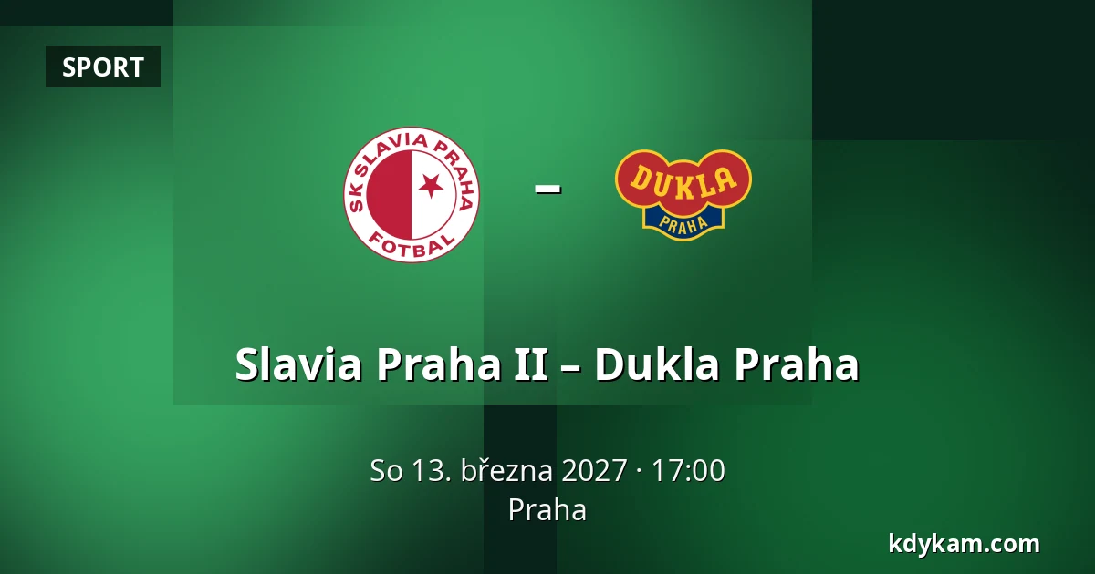 Slavia Praha II – Dukla Praha — Praha