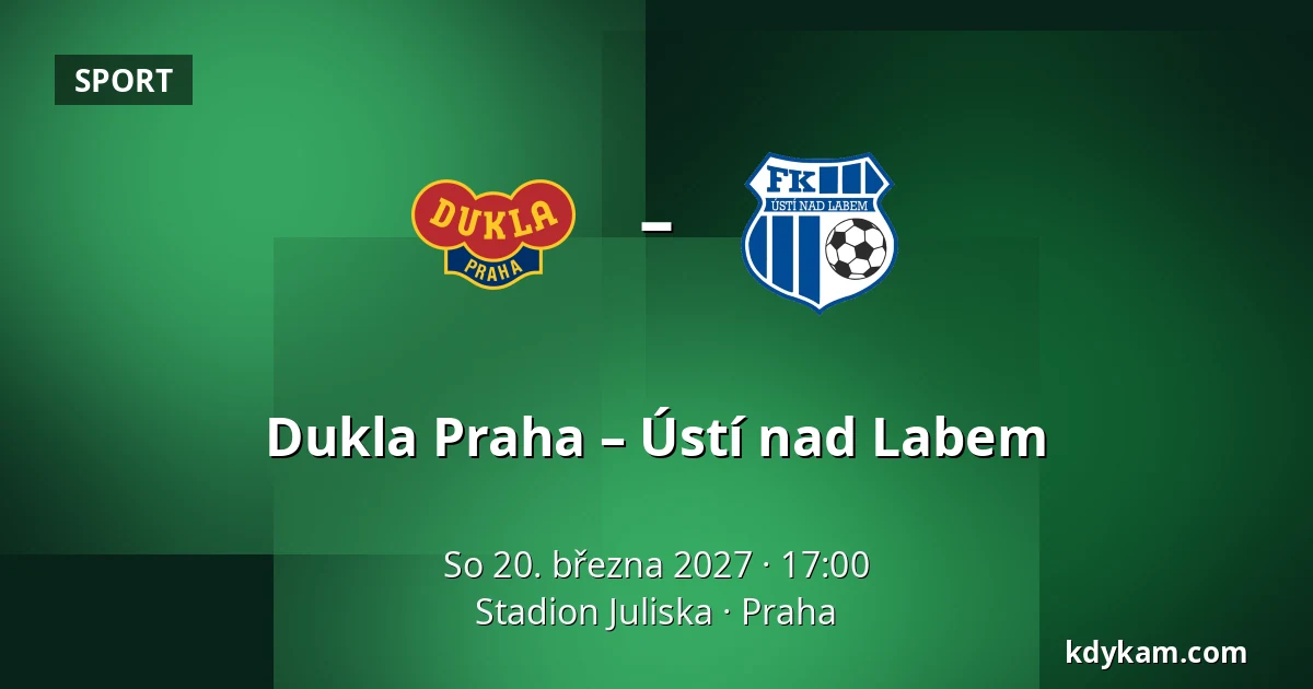 Dukla Praha – Ústí nad Labem — Stadion Juliska, Praha