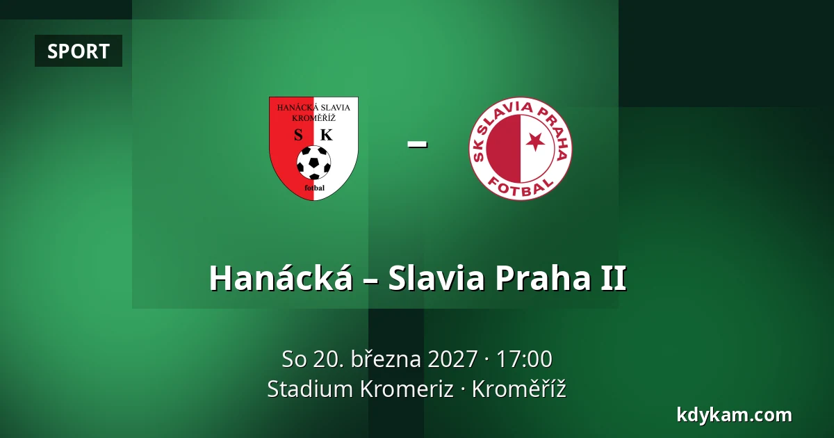 Hanácká – Slavia Praha II — Stadium Kromeriz, Kroměříž