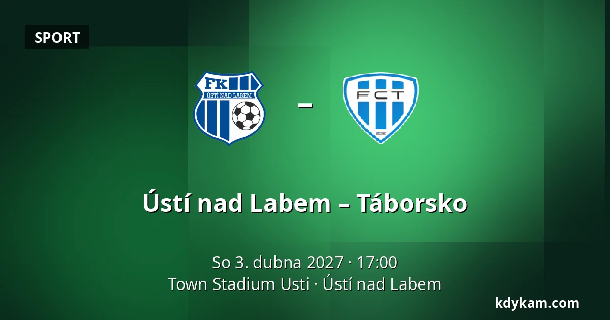 Ústí nad Labem – Táborsko — Town Stadium Usti, Ústí nad Labem