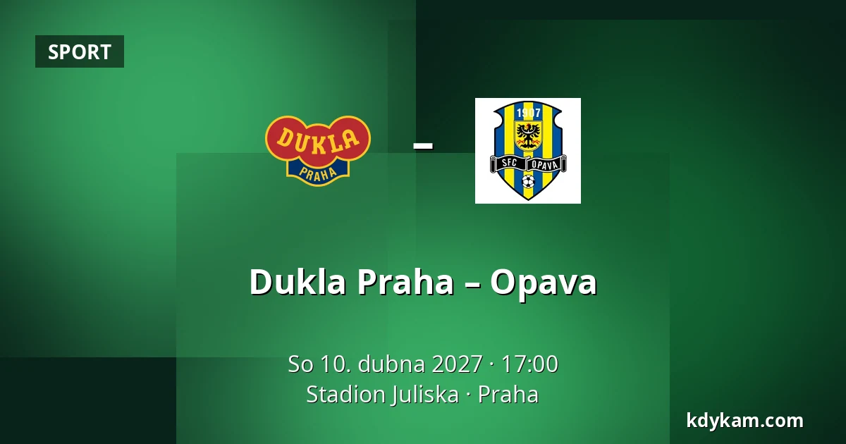 Dukla Praha – Opava — Stadion Juliska, Praha