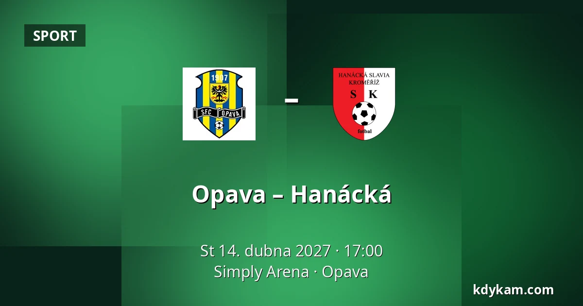 Opava – Hanácká — Simply Arena, Opava