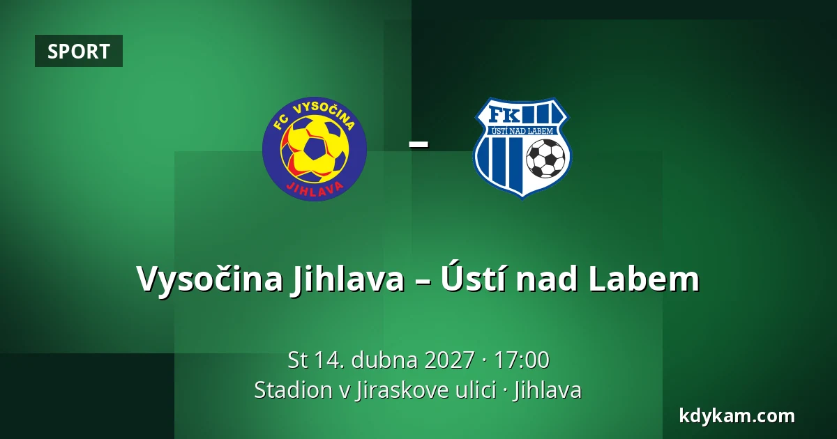 Vysočina Jihlava – Ústí nad Labem — Stadion v Jiraskove ulici, Jihlava