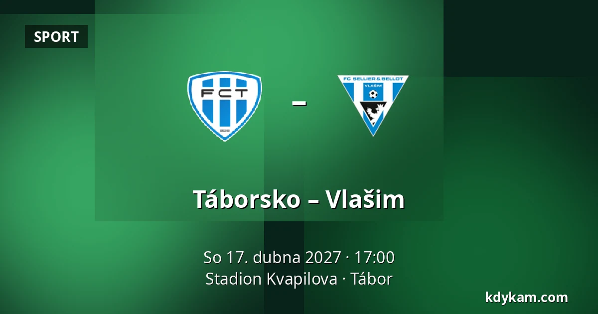 Táborsko – Vlašim — Stadion Kvapilova, Tábor