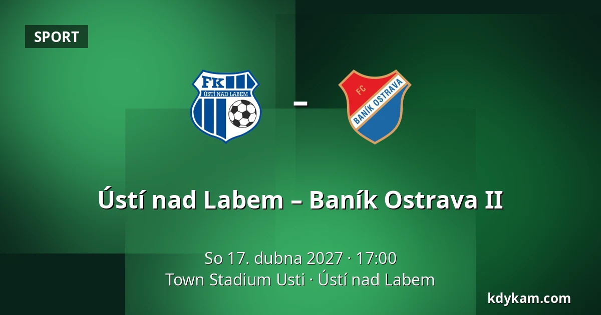 Ústí nad Labem – Baník Ostrava II — Town Stadium Usti, Ústí nad Labem