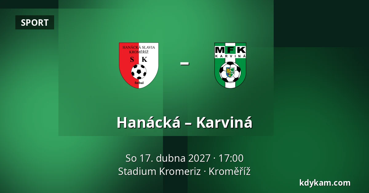 Hanácká – Karviná — Stadium Kromeriz, Kroměříž