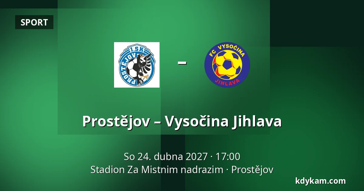 Prostějov – Vysočina Jihlava — Stadion Za Mistnim nadrazim, Prostějov