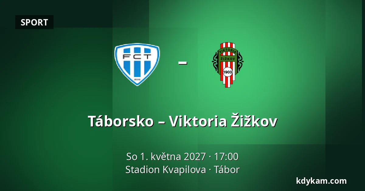 Táborsko – Viktoria Žižkov — Stadion Kvapilova, Tábor