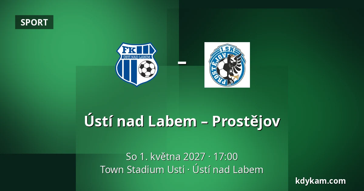 Ústí nad Labem – Prostějov — Town Stadium Usti, Ústí nad Labem