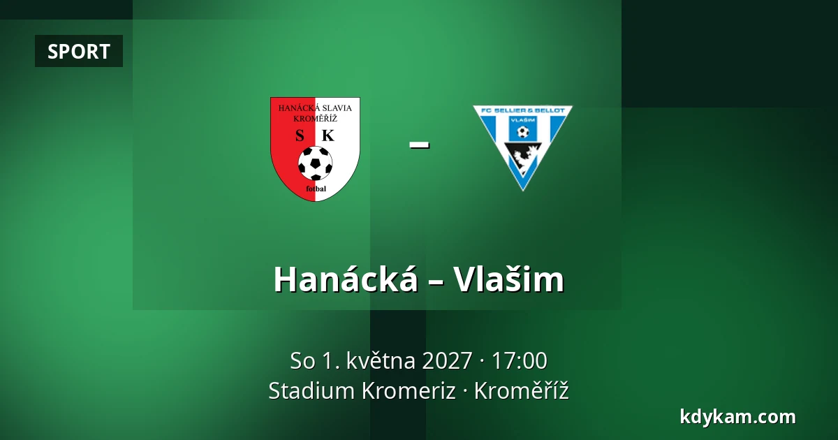 Hanácká – Vlašim — Stadium Kromeriz, Kroměříž