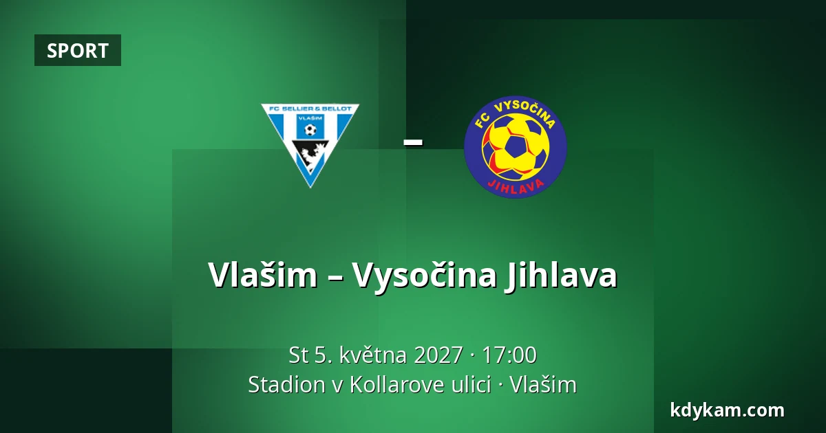 Vlašim – Vysočina Jihlava — Stadion v Kollarove ulici, Vlašim