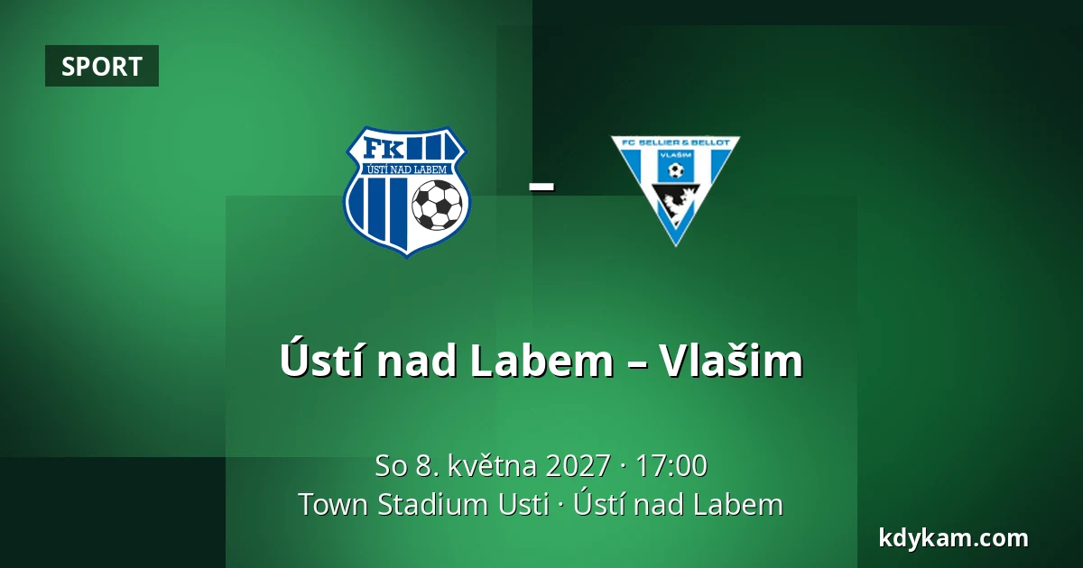 Ústí nad Labem – Vlašim — Town Stadium Usti, Ústí nad Labem