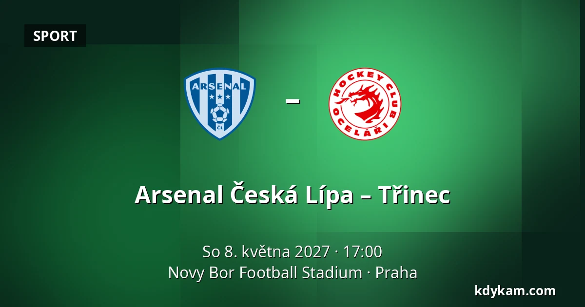 Arsenal Česká Lípa – Třinec — Novy Bor Football Stadium, Praha
