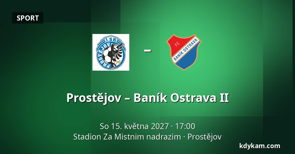 Prostějov – Baník Ostrava II — Stadion Za Mistnim nadrazim, Prostějov