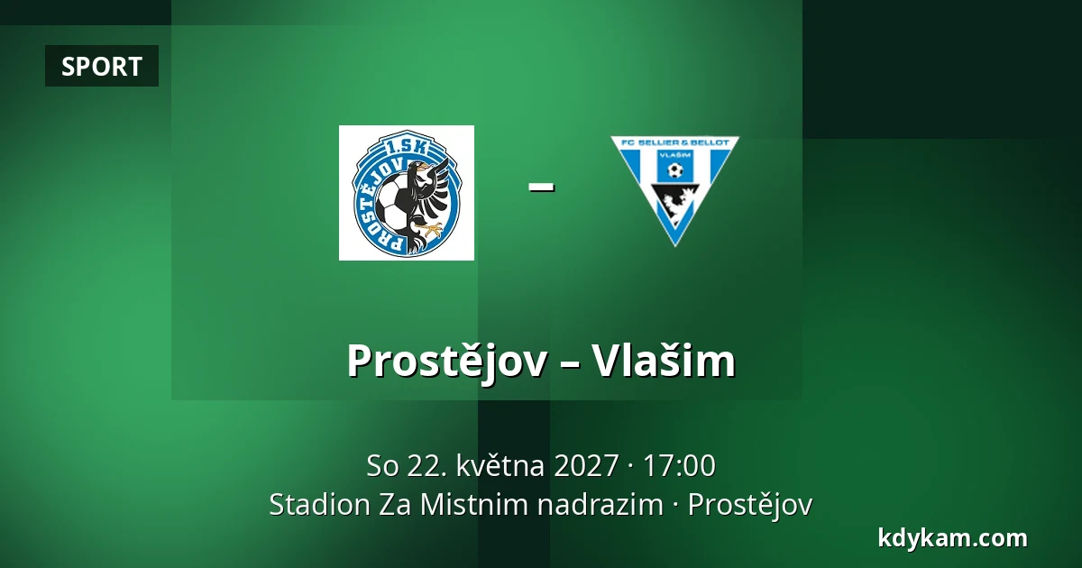 Prostějov – Vlašim — Stadion Za Mistnim nadrazim, Prostějov
