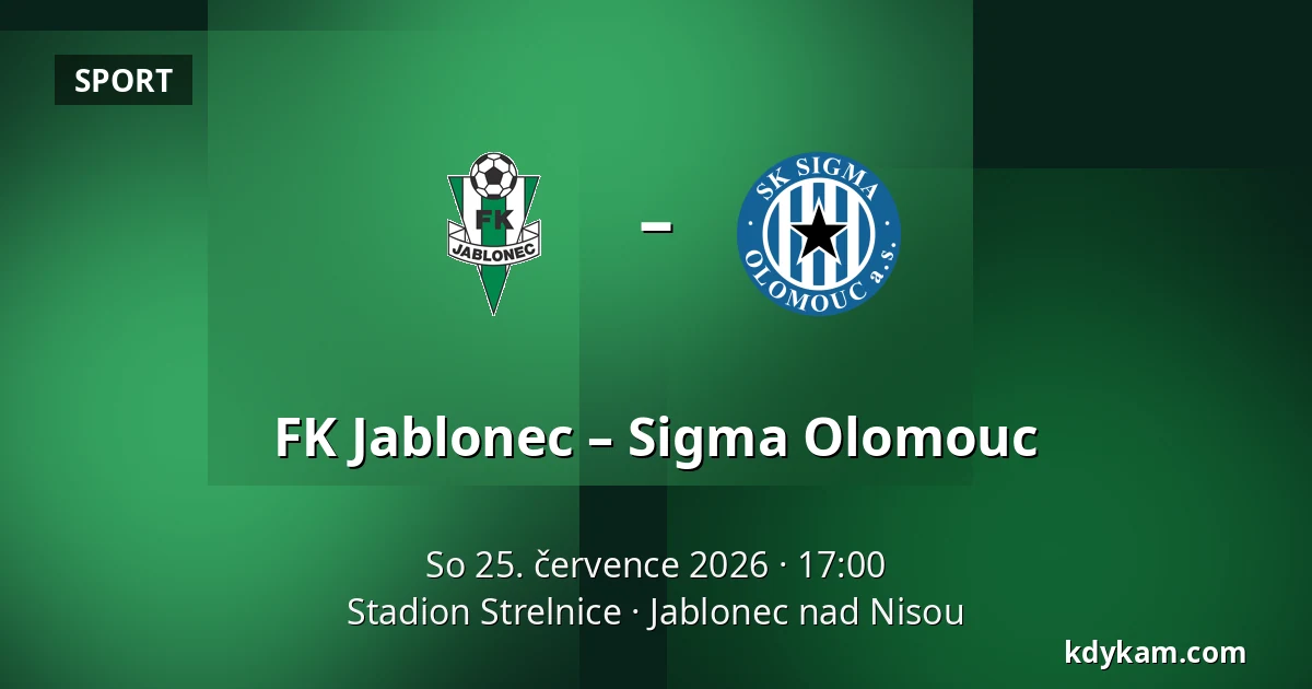 FK Jablonec – Sigma Olomouc — Stadion Strelnice, Jablonec nad Nisou