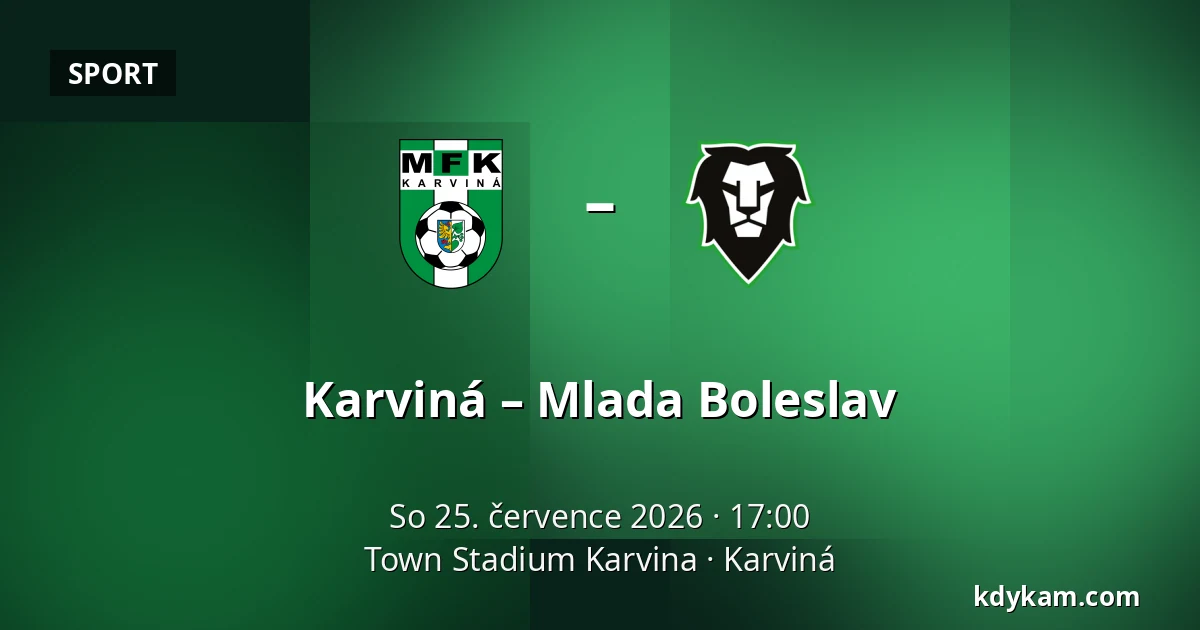 Karviná – Mlada Boleslav — Town Stadium Karvina, Karviná