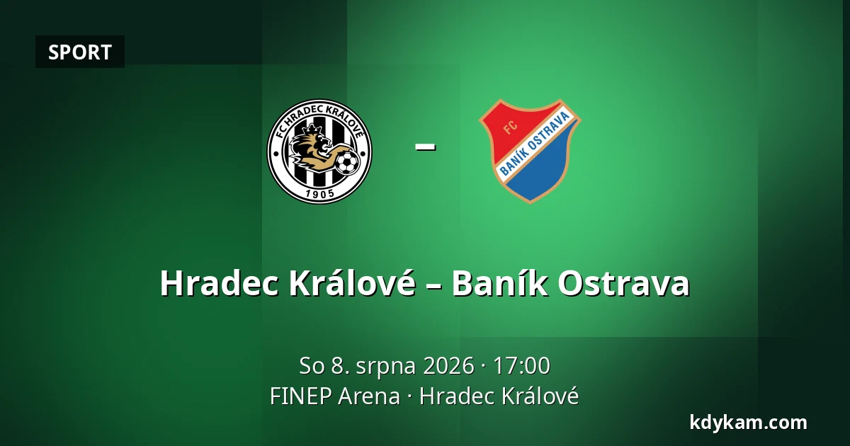 Hradec Králové – Baník Ostrava — FINEP Arena, Hradec Králové