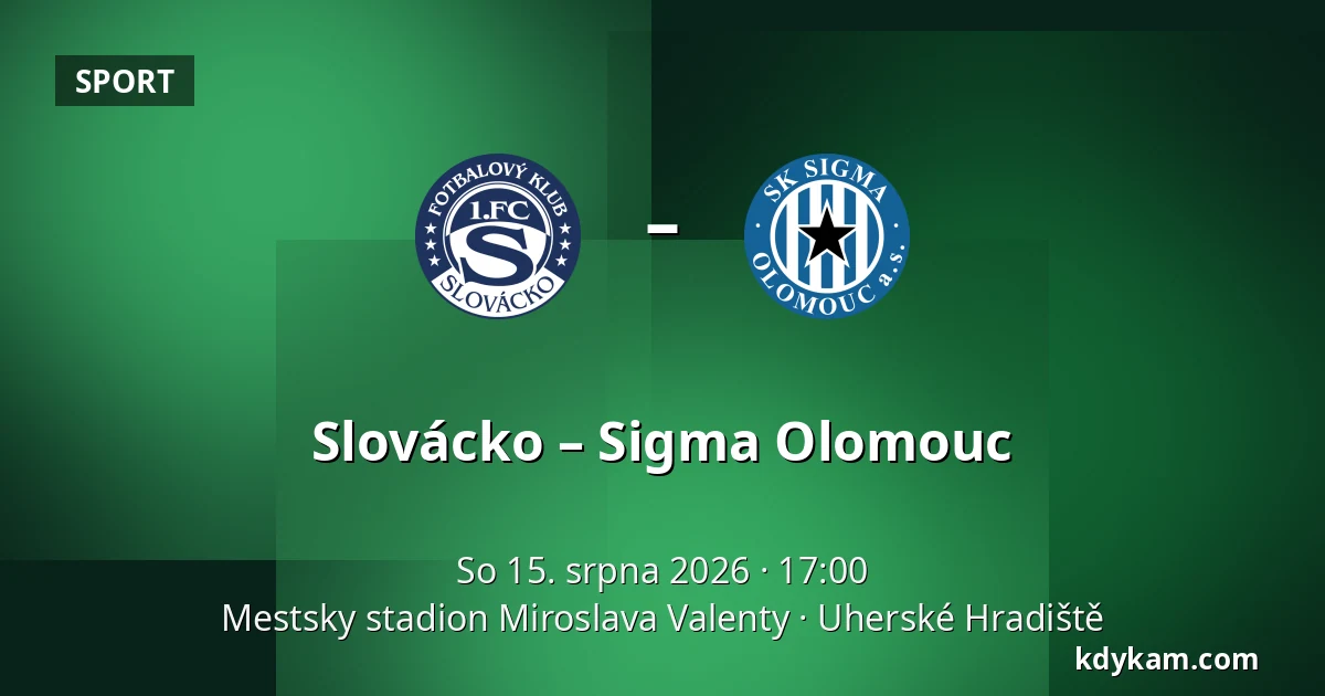 Slovácko – Sigma Olomouc — Mestsky stadion Miroslava Valenty, Uherské Hradiště