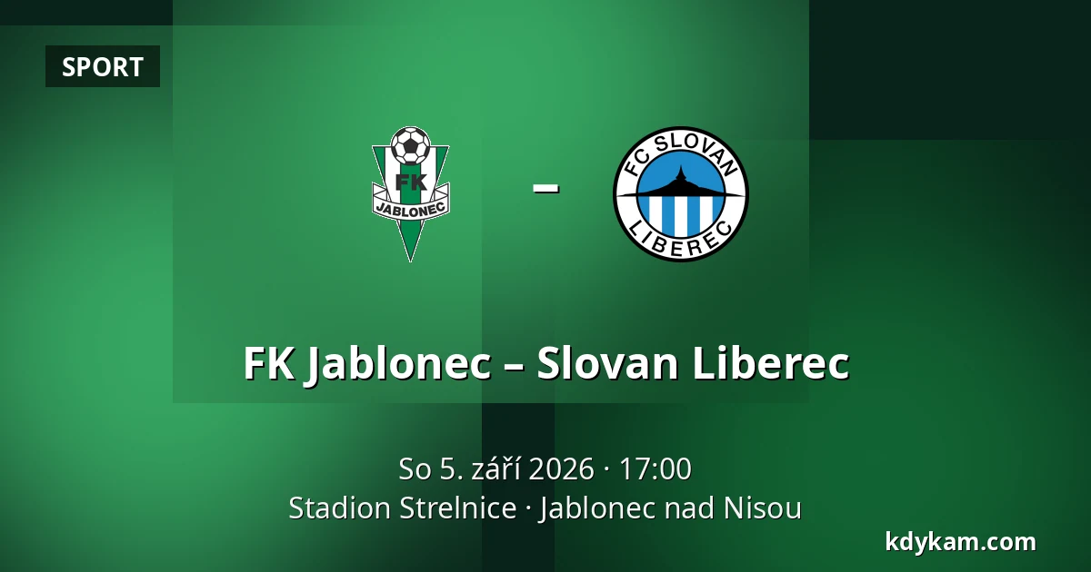 FK Jablonec – Slovan Liberec — Stadion Strelnice, Jablonec nad Nisou