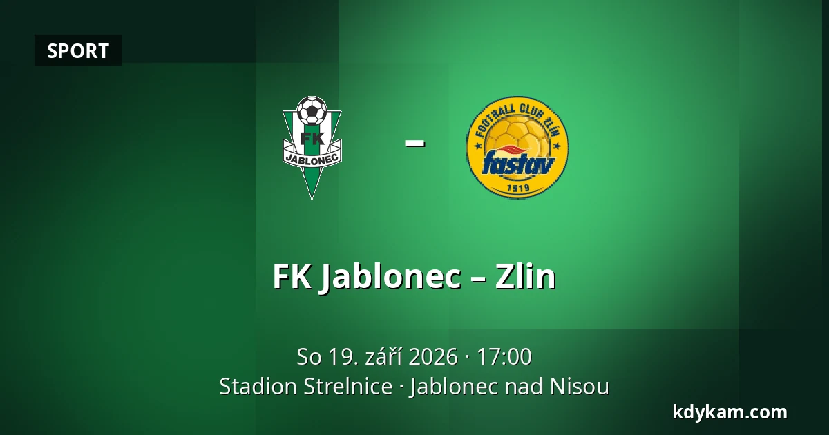FK Jablonec – Zlin — Stadion Strelnice, Jablonec nad Nisou