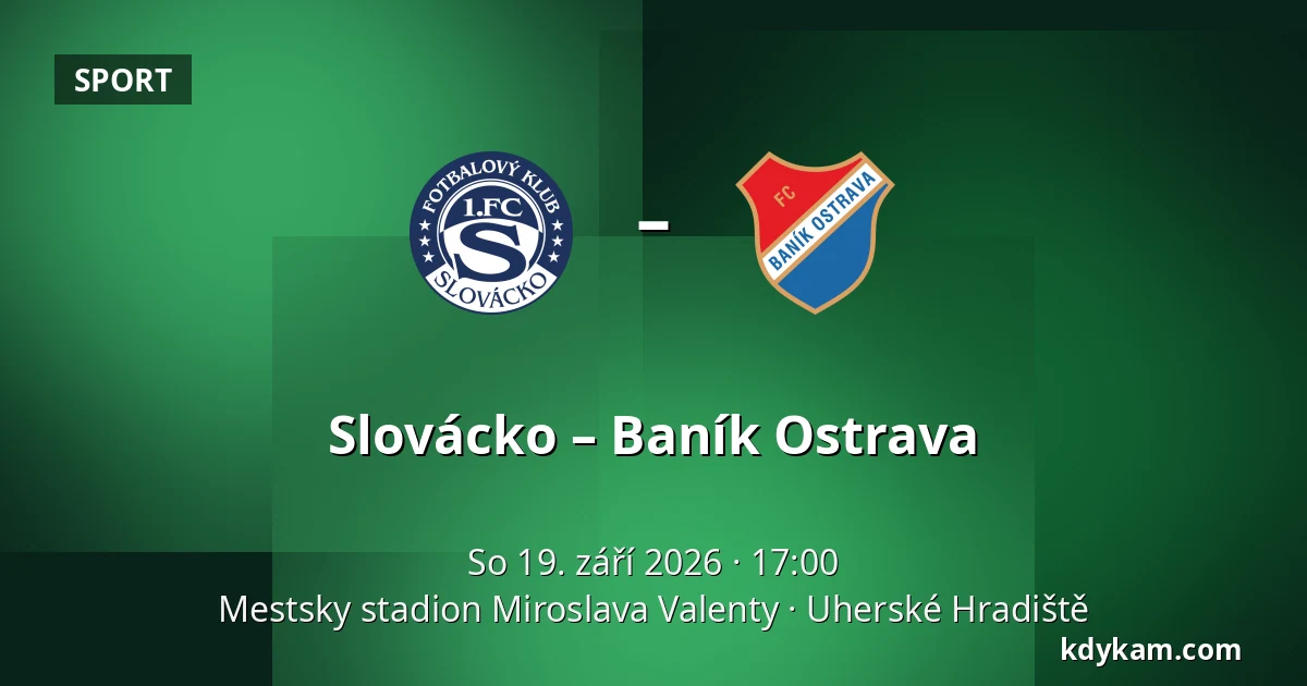 Slovácko – Baník Ostrava — Mestsky stadion Miroslava Valenty, Uherské Hradiště