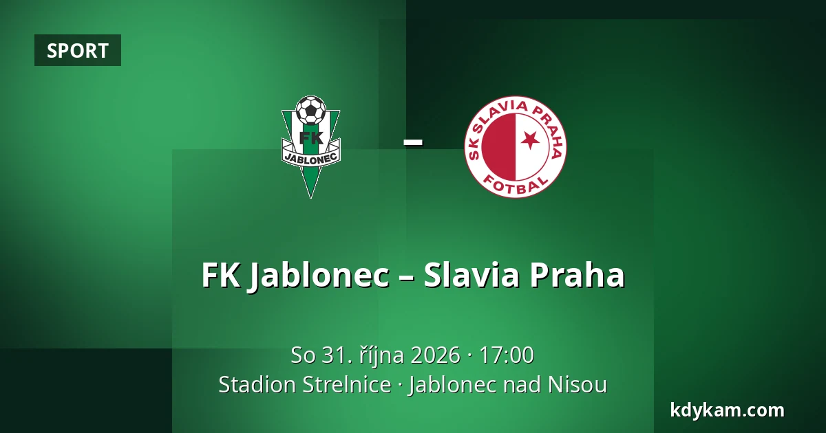 FK Jablonec – Slavia Praha — Stadion Strelnice, Jablonec nad Nisou
