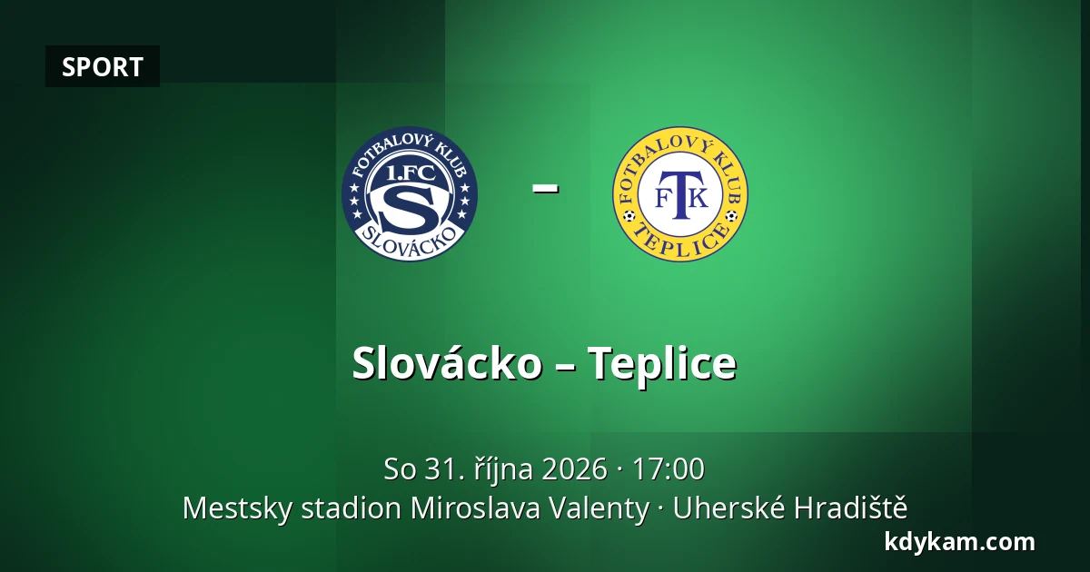 Slovácko – Teplice — Mestsky stadion Miroslava Valenty, Uherské Hradiště