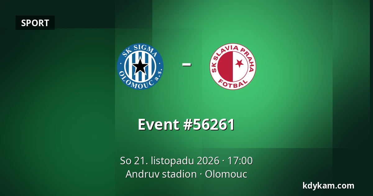 Sigma Olomouc – Slavia Praha — Andruv stadion, Olomouc