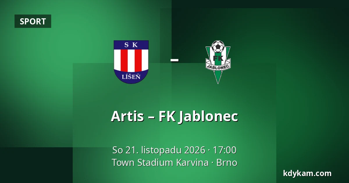Artis – FK Jablonec — Town Stadium Karvina, Brno