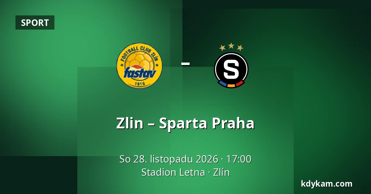 Zlin – Sparta Praha — Stadion Letna, Zlín