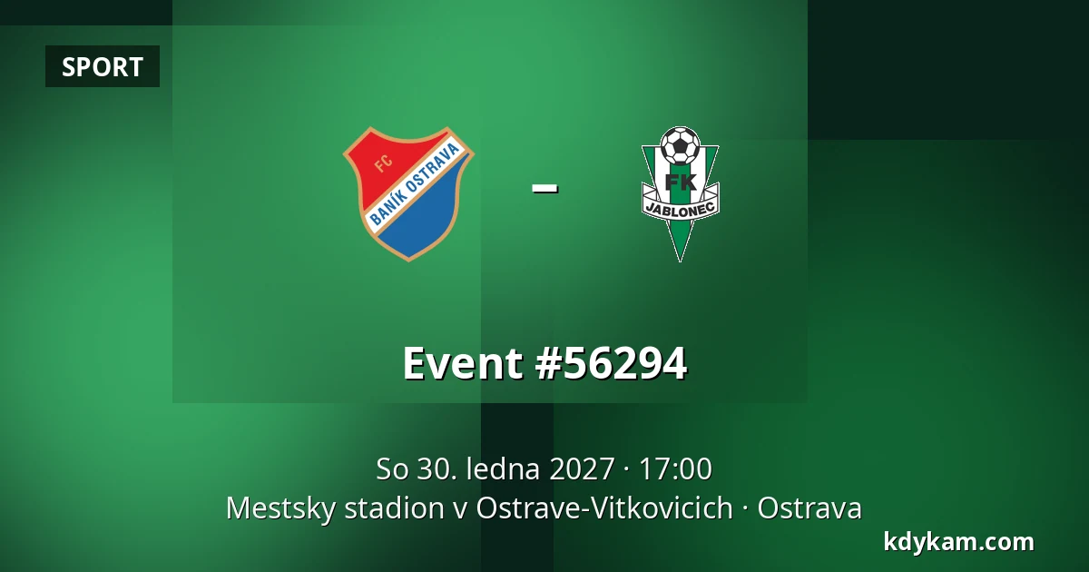 Baník Ostrava – FK Jablonec — Mestsky stadion v Ostrave-Vitkovicich, Ostrava