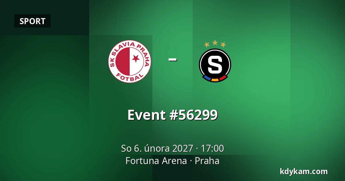 Slavia Praha – Sparta Praha — Fortuna Arena, Praha