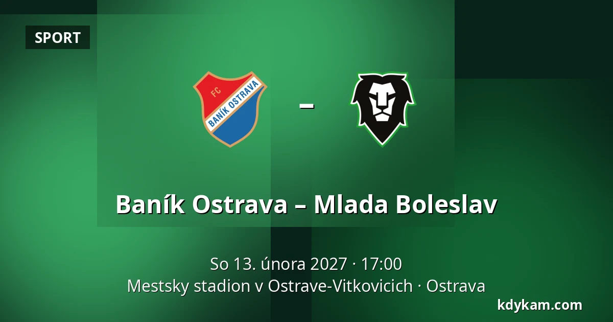 Baník Ostrava – Mlada Boleslav — Mestsky stadion v Ostrave-Vitkovicich, Ostrava