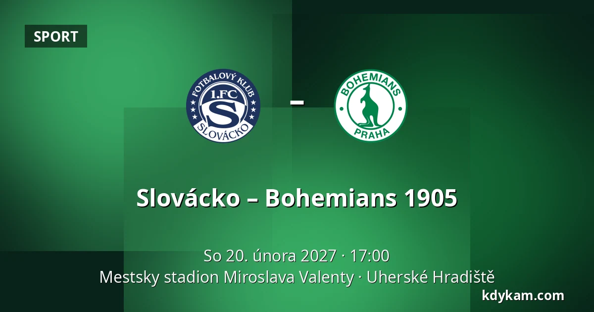 Slovácko – Bohemians 1905 — Mestsky stadion Miroslava Valenty, Uherské Hradiště