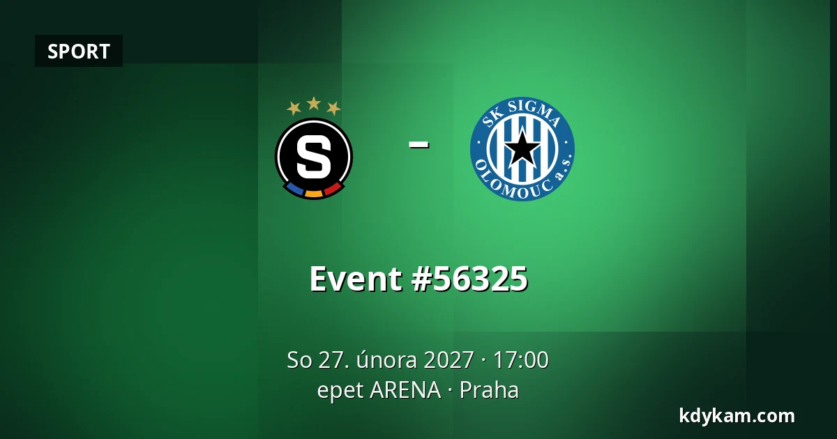 Sparta Praha – Sigma Olomouc — epet ARENA, Praha