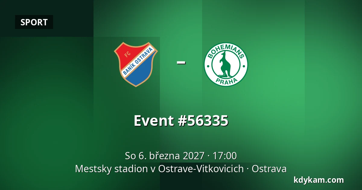 Baník Ostrava – Bohemians 1905 — Mestsky stadion v Ostrave-Vitkovicich, Ostrava