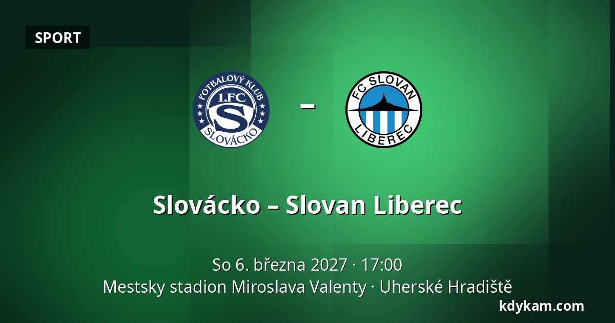 Slovácko – Slovan Liberec — Mestsky stadion Miroslava Valenty, Uherské Hradiště