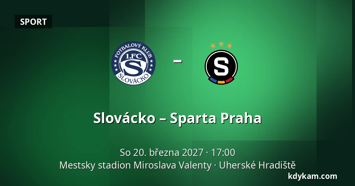 Slovácko – Sparta Praha — Mestsky stadion Miroslava Valenty, Uherské Hradiště