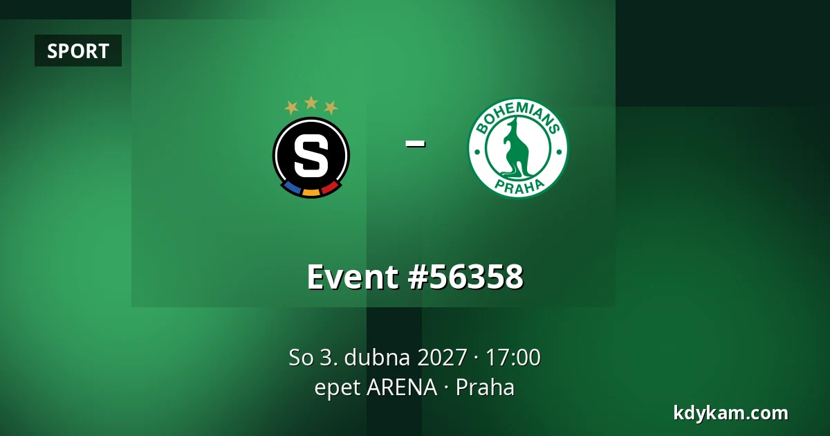 Sparta Praha – Bohemians 1905 — epet ARENA, Praha