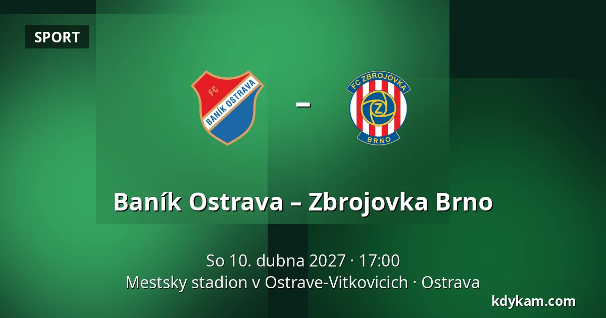 Baník Ostrava – Zbrojovka Brno — Mestsky stadion v Ostrave-Vitkovicich, Ostrava