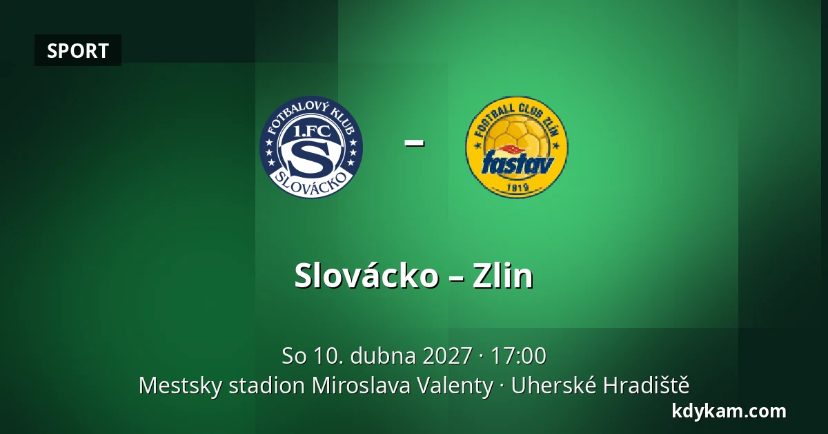 Slovácko – Zlin — Mestsky stadion Miroslava Valenty, Uherské Hradiště