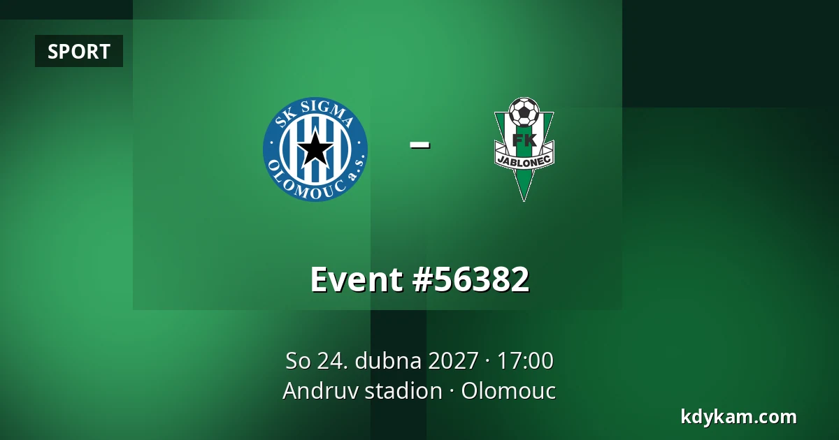 Sigma Olomouc – FK Jablonec — Andruv stadion, Olomouc
