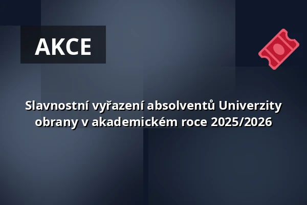 Slavnostní vyřazení absolventů Univerzity obrany v akademickém roce 2025/2026 — Úřad městské části Brno-střed, Brno