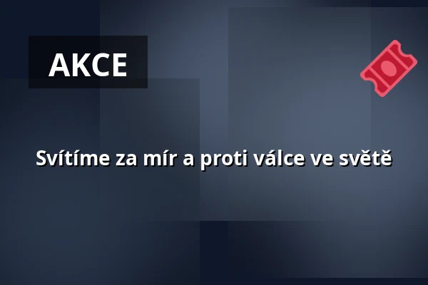 Svítíme za mír a proti válce ve světě — Úřad městské části Brno-střed, Brno
