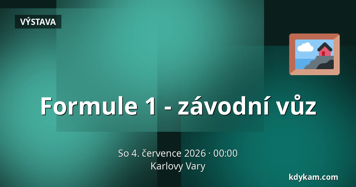 Formule 1 - závodní vůz — Karlovy Vary